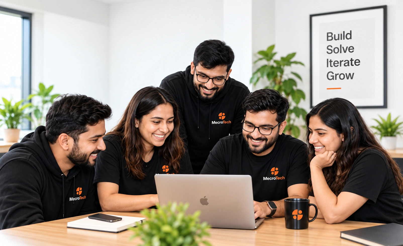 The MecroTech team collaborating